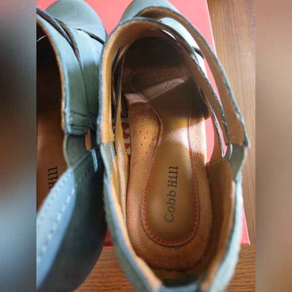 Cobb Hill Pale Blue Webbed Bootie 9 Wide - Picture 3 of 8